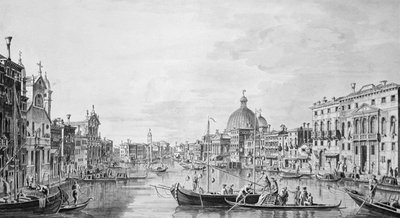 Blick auf den Canal Grande, Venedig, ca. 1800 von Francesco Triconi